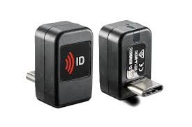 Rf Ideas RDR-70U1BKU - WAVE ID Nano Keystroke 13.56MHz w/iCLASS SE Seos Black Vertical USB-C Reader