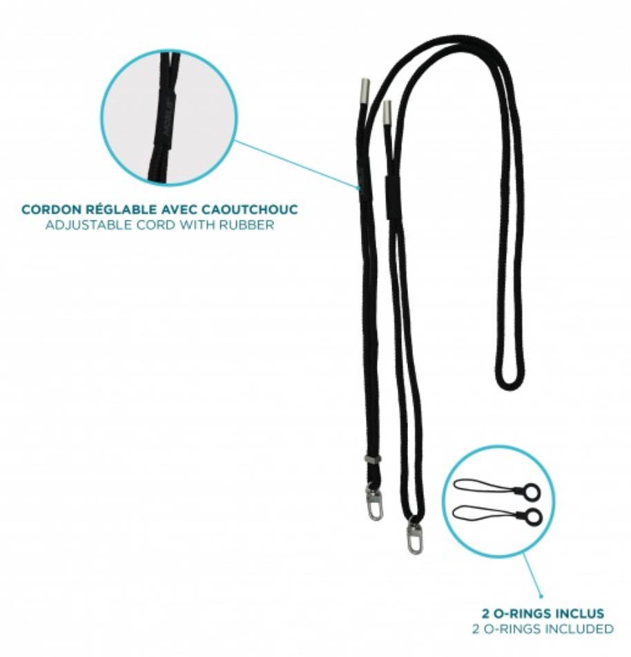 Mobilis Case 001397 - Universal and adjustable 2 attachment points lanyard - Image 3