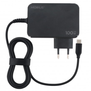 Mobilis Case 020023 - Energia Charger - 100W USB-C Laptop Charger with Integrated 1.8m Cable