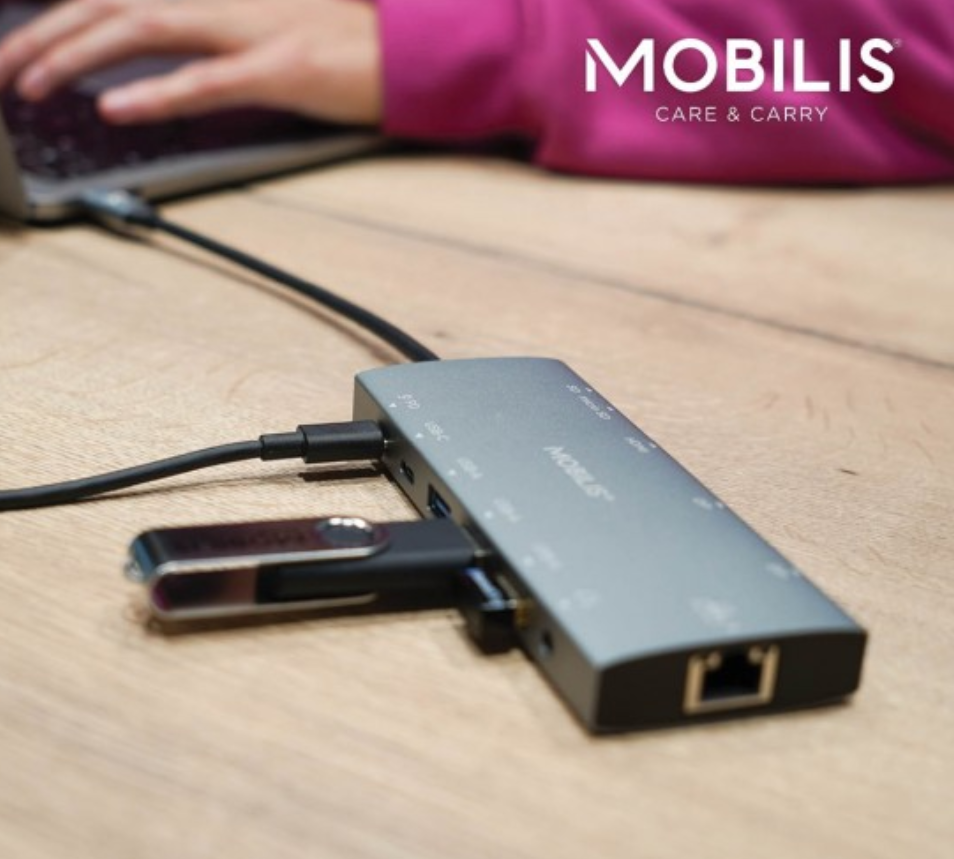 Mobilis Case 020028 - Energia Dock - USB-C 12-in-1 Docking Station - 100W Max - Image 4