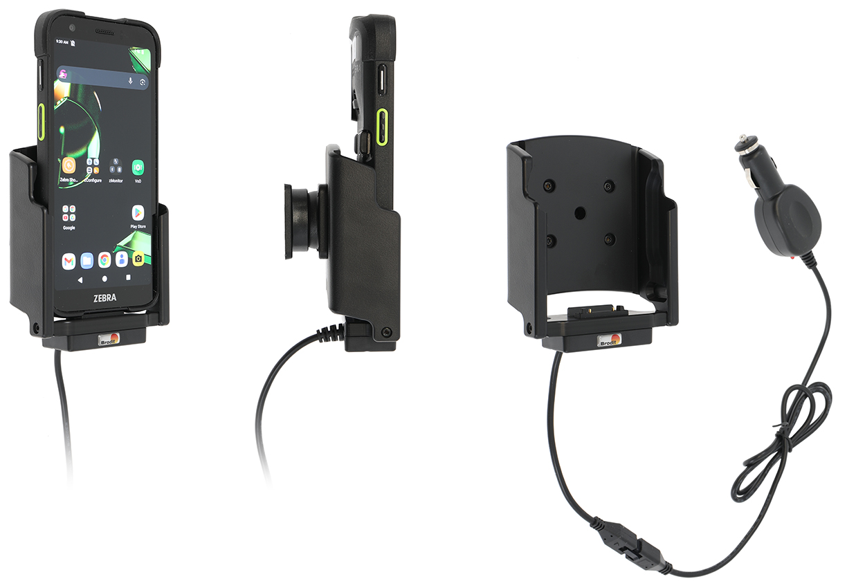 Brodit 712470 - Active Holder, Cig-Plug, 12/24V, 5.4A, fits for: TC701