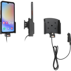 Brodit 721380 - Device holder for smartphones, Samsung Galaxy Xcover 7. With USB Type-C + cig-plug adapter with 2 USB ports: Type-A and Type-C