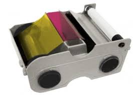 Hid Fargo 045140 - YMCKO Cartridge with Cleaning Roller: Full-color ribbon
