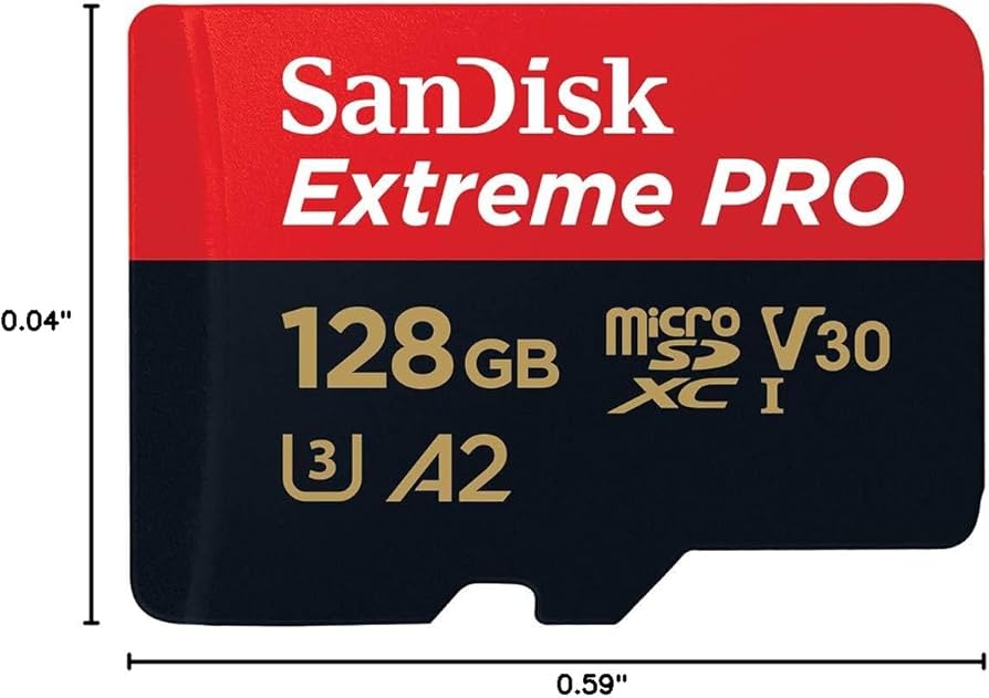SANDISK SDSQXCJ-128G-GS6MA - Extreme Pro microSD UHS-I 128GB - MicroSD 250MB/s Read / 120MB/s Write