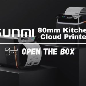 Sunmi C04050001 - NT 320 80mm printer, label, linerless lable, cloud, USB-C, Wi-Fi, Bluetooth, LAN, compatible with C14004118 C14004119