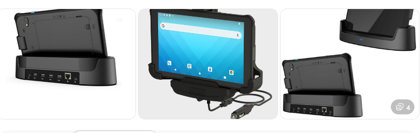 Unitech 5400-900066G -Cradle Hook Set for RT112 Office Cradle