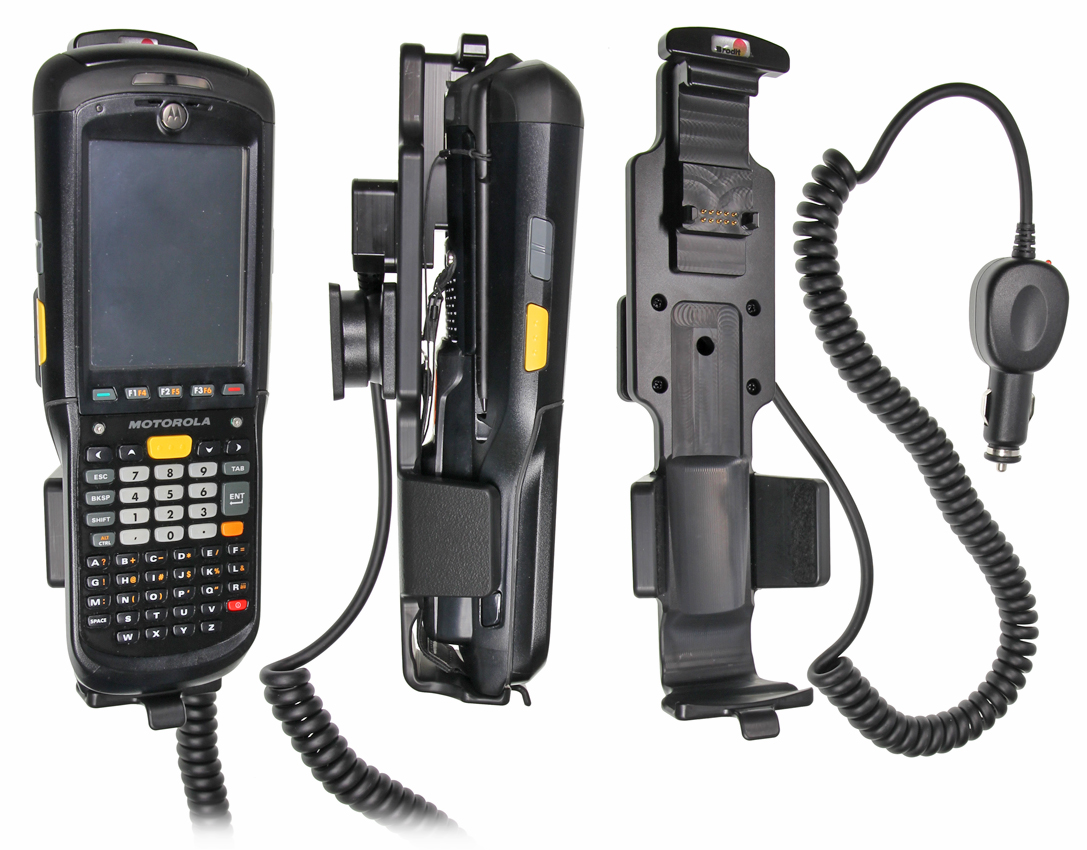 Brodit 512156 -Device holder with charging function - for rugged devices - Motorola MC9500, Symbol MC9500, Zebra MC9500 With tilt swivel