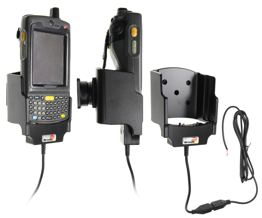 Brodit 532044 - Device holder with charging function - for rugged devices - Zebra MC75, Motorola MC70, Motorola MC75 and ..