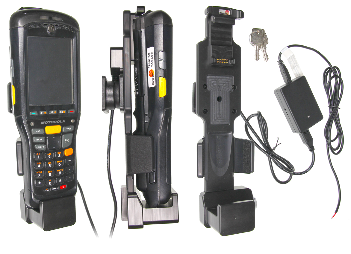 Brodit 536553 - Device holder with charging function - for rugged devices - Motorola MC9500, Zebra MC9500 Active holder