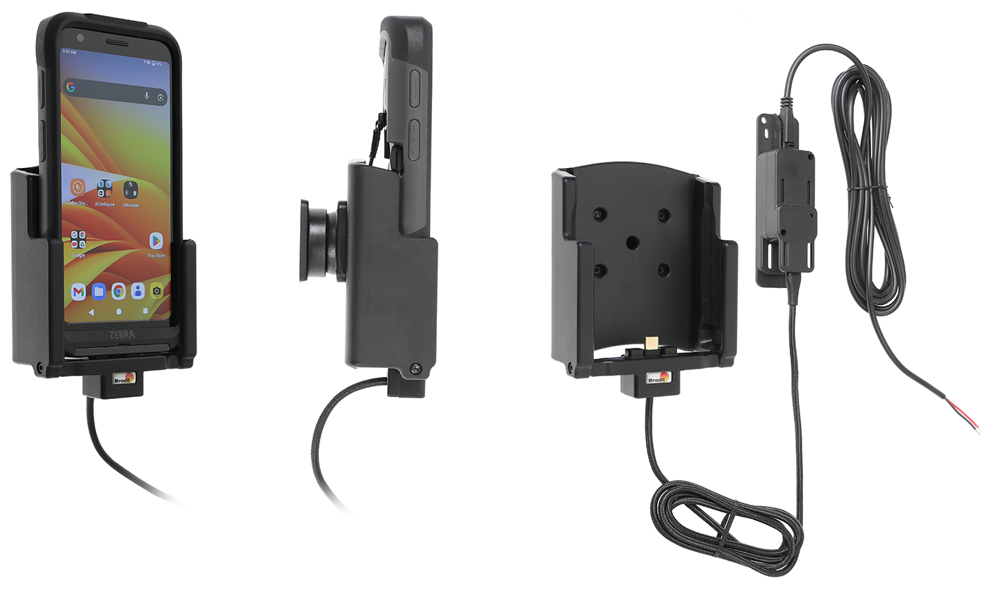 Brodit 522699 - Device holder with charging function - for rugged devices - Motorola MC9500, Zebra MC9500 With tilt swivel
