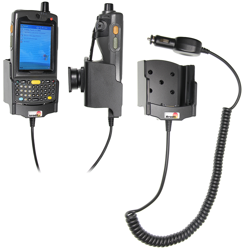 Brodit 968878 - Device holder with charging function - for rugged devices - Zebra MC75, Symbol MC70, Motorola MC75