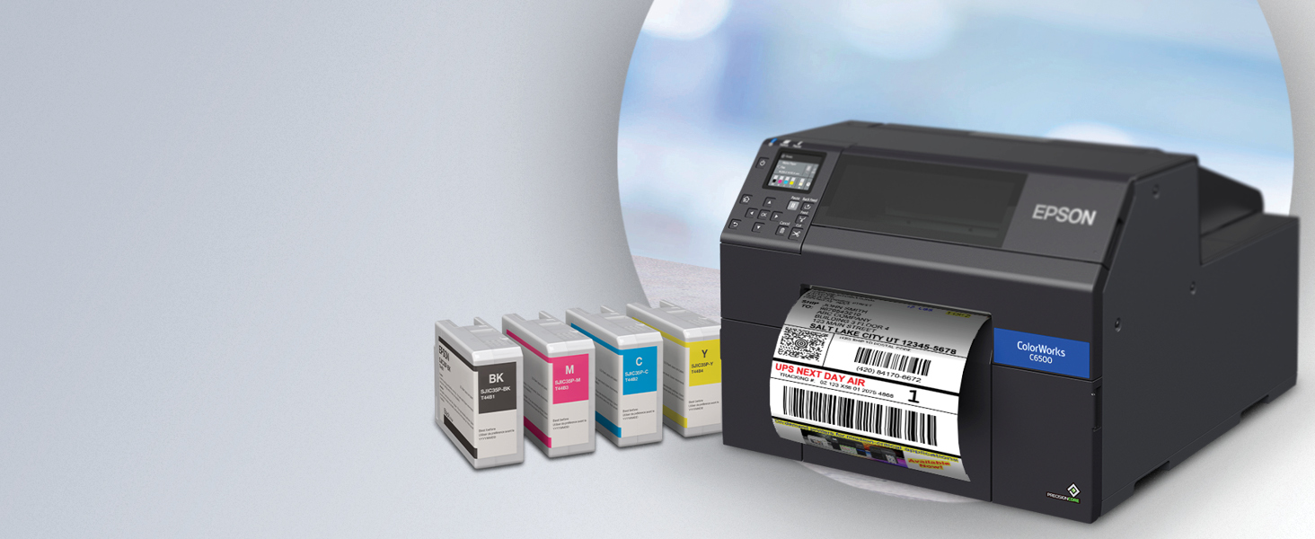 Epson ColorWorks CW-C6500Ae BK - C31CH77102BK, teollisuustason värietikettitulostin automaattileikkurilla - Image 4
