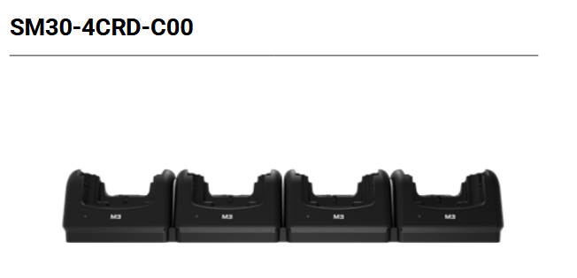 M3 SM30-4CRD-C00 - Mobile Charging station, charges 2x device and 2x spare battery, fits for: SM30