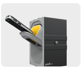 Podloc POD-LOC-5-H - Horizontal Modular five pod unit suitable for wall mount. Combine Five Bay..