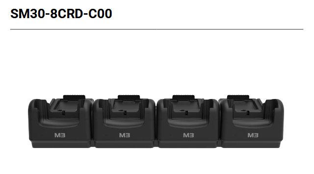 M3 SX2X-8CRD-C00 - Mobile Charging station, charges 4x device and 4x spare battery, fits for: SM24, SM25