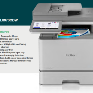 BROTHER MFCL8970CDWRE1 - Color Multifunction Printer 31ppm 4in1 Network Wi-Fi NFC BSI