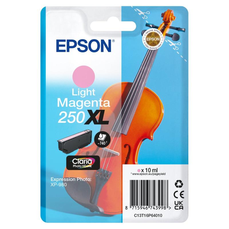 EPSON Singlepack Light Magenta 250XL ink