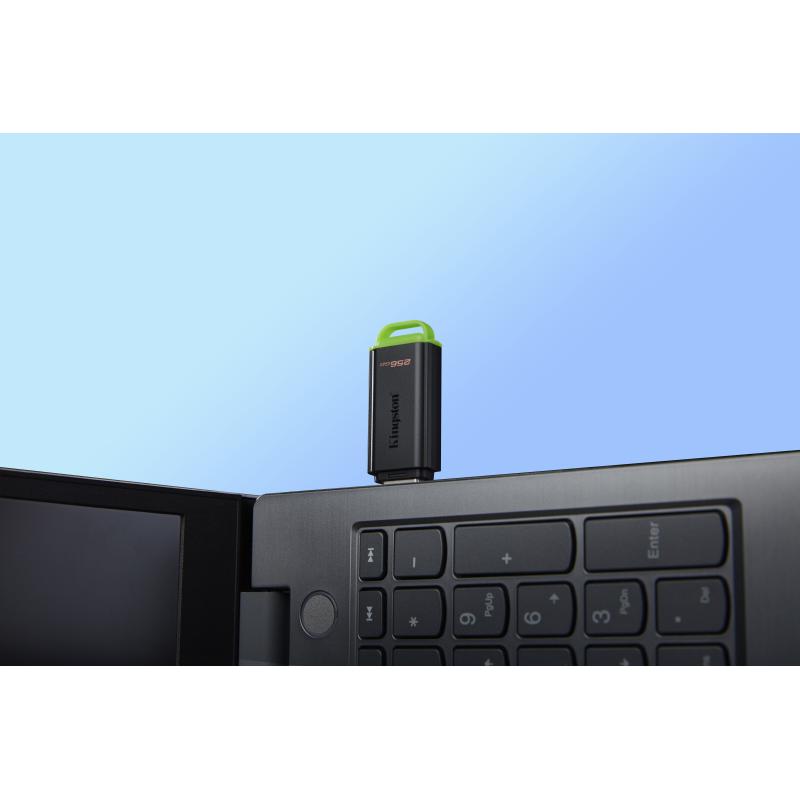 KINGSTON 256 GB DATATRAVELER EXODIA, USB-A 3.2 GEN1 (BLACK/GREEN)