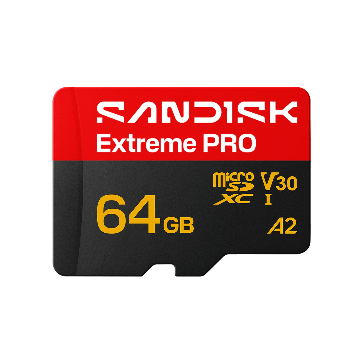 SANDISK SDSQXCU-064G-GS6MA - Extreme Pro microSD UHS-I 64GB, 200MB/s Read 90MB/s Write