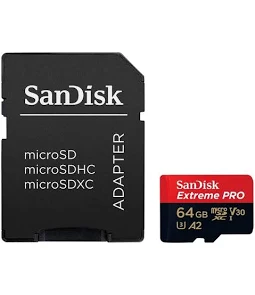 SANDISK SDSQXCU-064G-GS6MA - Extreme Pro microSD UHS-I 64GB, 200MB/s Read 90MB/s Write - Image 2