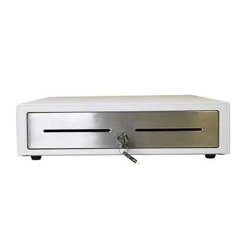 Star Micronics 37969500 - CD4-1616WTSSC48-S2 16in White CASH DRAWER with SS front 4 Bill 8 Coin with 2 media slots