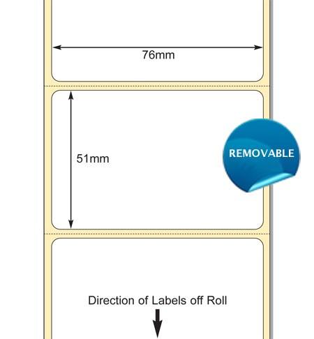 Zebra 3020006 - LABEL, PAPER, 76 mm X 51 M, DIRECT THERMAL, Z-PERFORM 1000D
