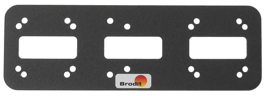 Brodit 216076 - Mounting plate Metal extension plate 180x60mm. Metal Extension plate