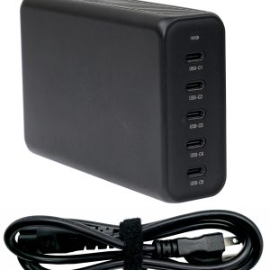 Brodit 217096 - Accessories - 5-port USB-C charger, 300W with US cable. 5-Port USB-C Charger 300W with US cable