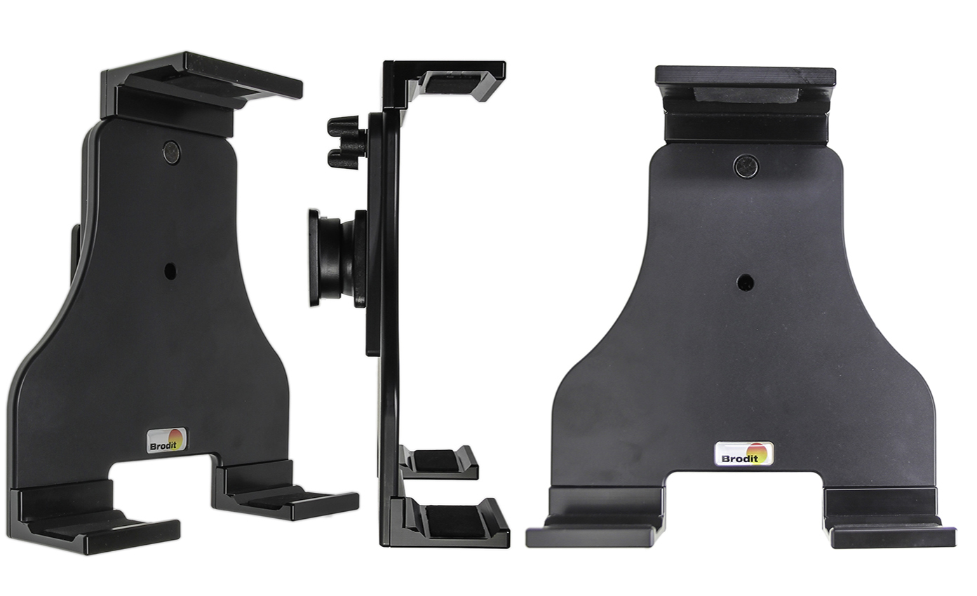 Brodit 511973 - Passive holder with tilt swivel. Adjustable holder. Fits devices with or without skin/case, with height 180-230 mm, max thickness 30 mm.