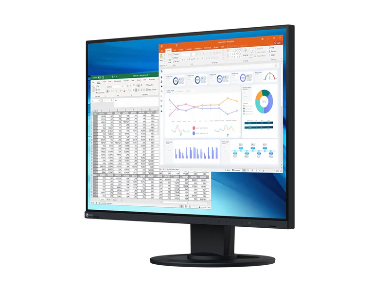 EIZO EV2410R-F4WT – FLEXSCAN EV2410R, 24.1" WUXGA IPS 16:10/DP/DVI-D/HDMI/VGA/5Y/STANDLESS/4-PACK WT - Image 2
