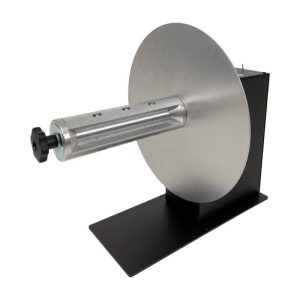 Labelmate LMR009/LMX485/V2 CAT-40G/V2 etikettikelain 270 mm materiaalille ja 76 mm Quick-Chuck-pitimellä