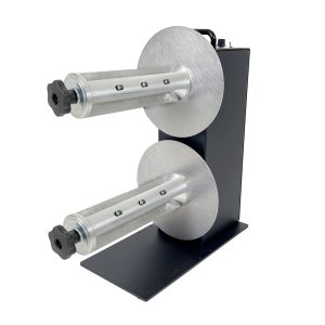 Labelmate LMR016/LMX466 TWIN-CAT-2 -kelausasema 76 mm Quick-Chuck-pitimillä ja 270 mm materiaaliradalla