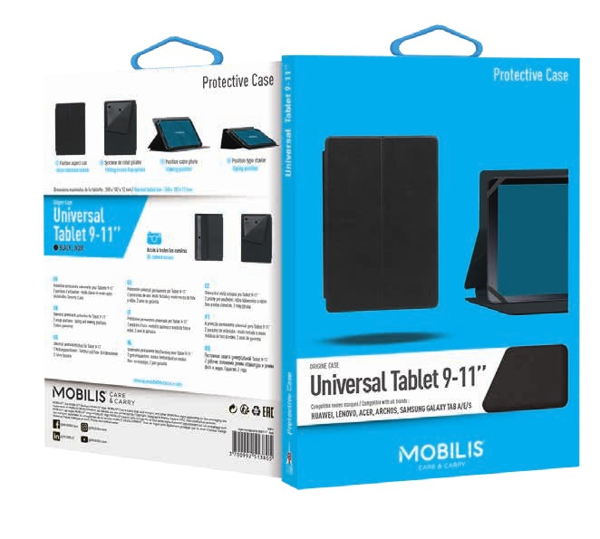 Mobilis Case 48015 - Origine Case Universal for Tablet 9-11in. - Black - Image 3