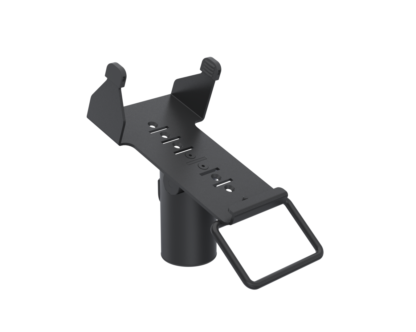 Ergonomic Solutions PAX080-DM-02 – PAX Q80 DuraTilt SP1 -kiinnitysosa kahvalla, musta