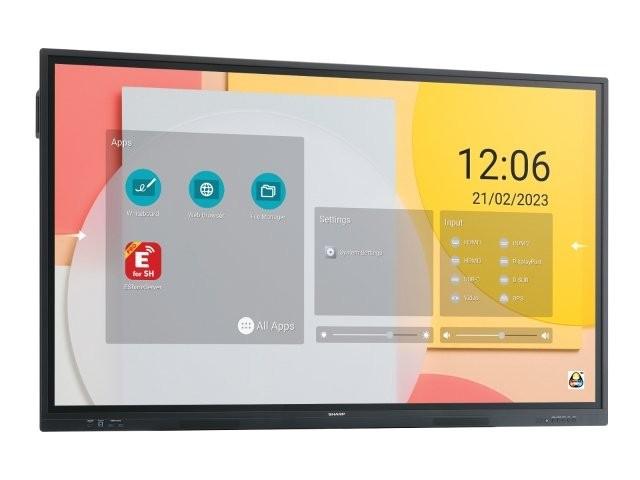 Sharp 60005892 - 75_ LC-Series Interactive Display, UHD, 450 cd/m2, 16/7 proof, Infrared, 20 touch points, OPS Slot, Android SoC, USB-C, HDMI-out - Image 2