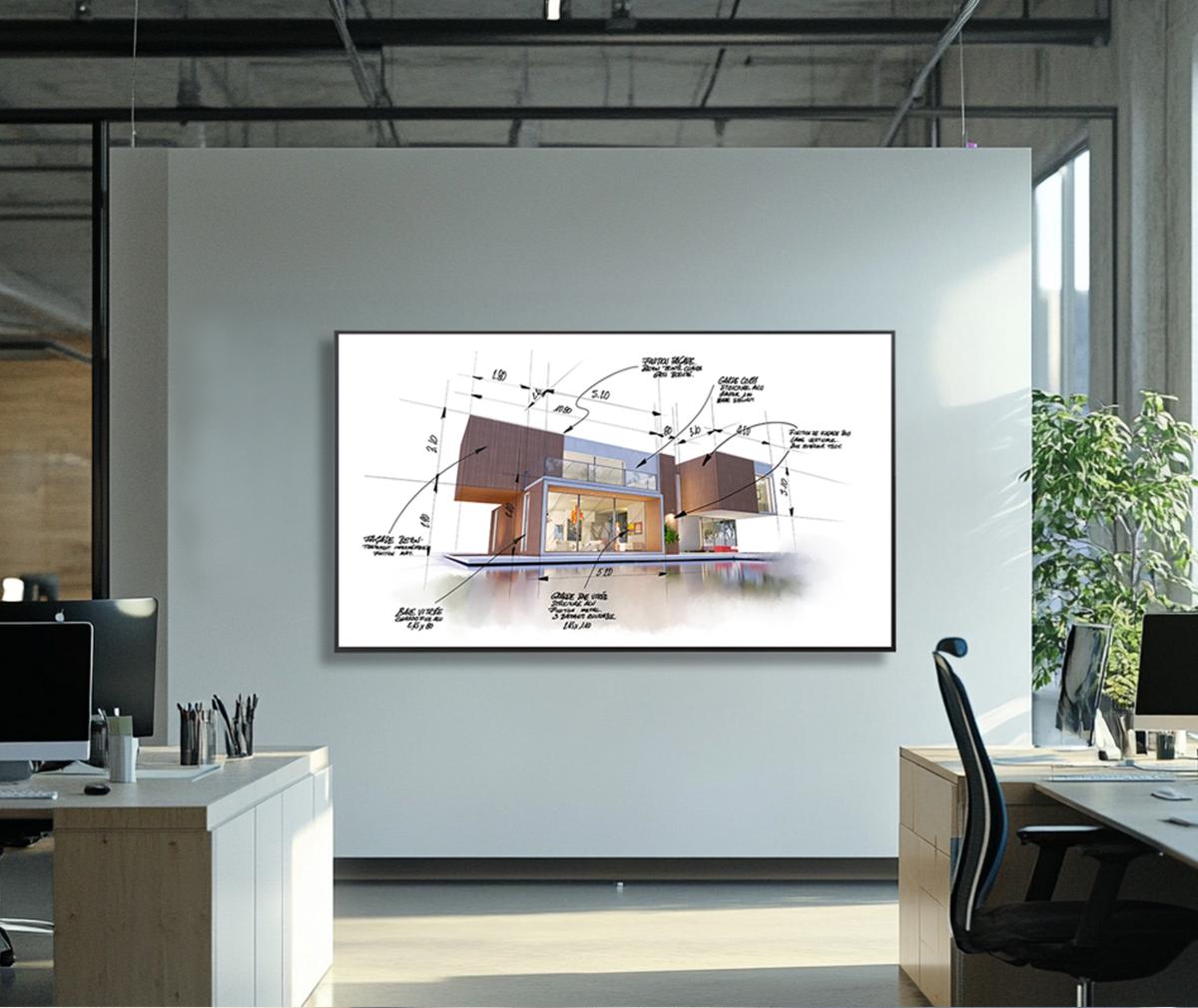 Sharp 60005901 - 86_ LC-Series Interactive Display, UHD, 450 cd/m2, 16/7 proof, Infrared, 20 touch points, OPS Slot, Android SoC, USB-C, HDMI-out. - Image 2
