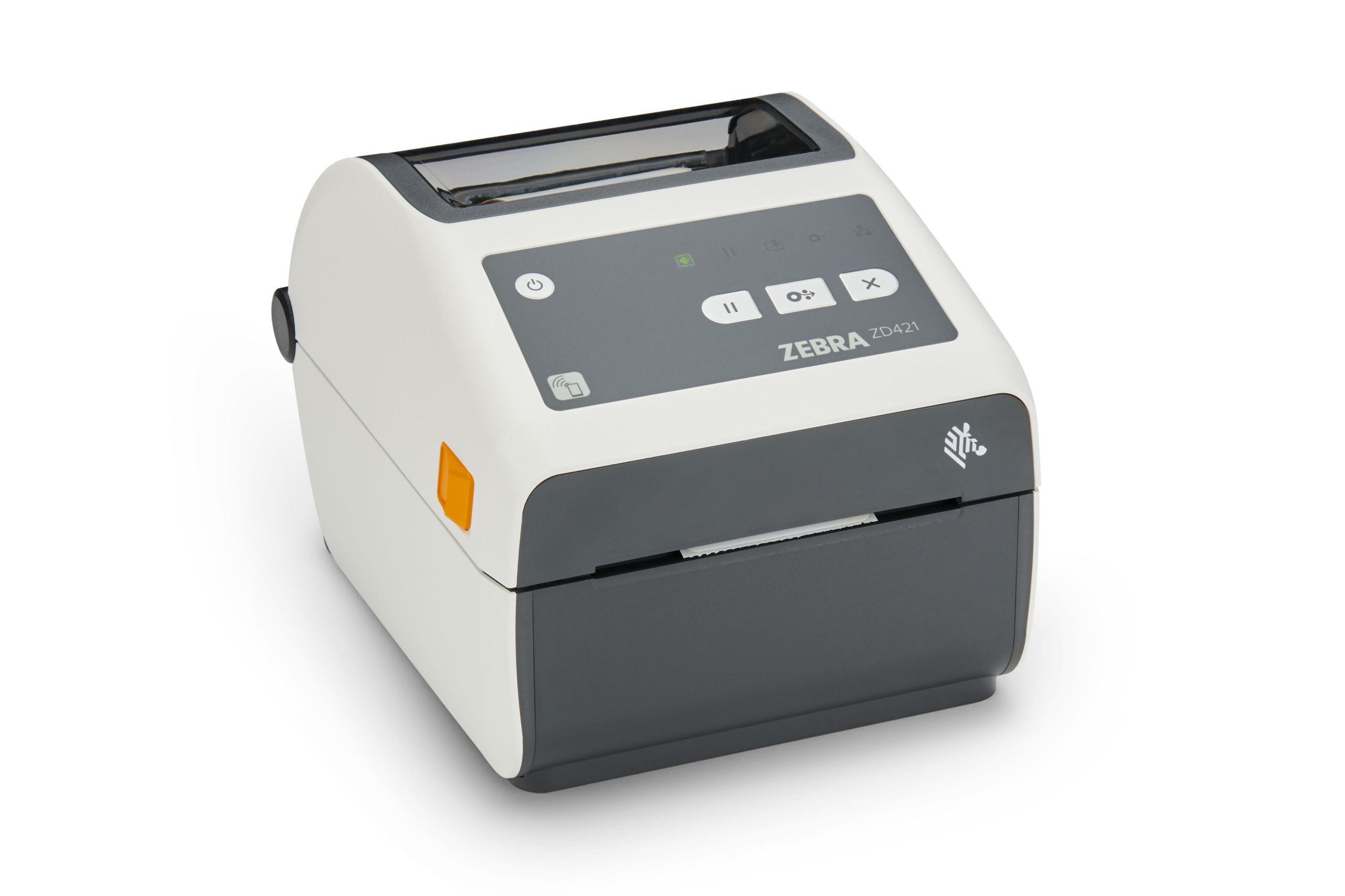 Zebra ZD4AH42-30EX02EZ - ZD421, Healthcare, Thermal Transfer Printer 74/300M 203 dpi, USB, USB Host, Modular Connectivity Slot, 802,11ax, BT5,3, ROW, EU and UK Cords, Swiss Font, EZPL