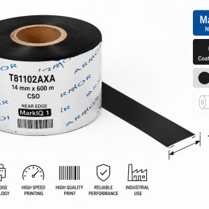 Armor T81102AXA - 14 mm x 600 m. MarkIQ 1 Near Edge Thermal Transfer Ribbon,