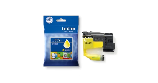 Brother LC552Y - Yellow 550 sivun kapasiteetilla