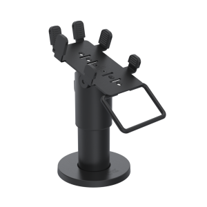 Ergonomic Solutions CAS302-D-MH-02 – musta SpacePole DuraTilt SP2 -teline Castles Vega3000-PinPad -laitteelle, kahva