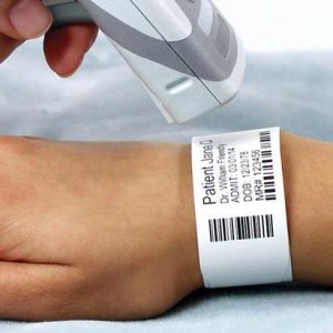 Brother LWEAI279AWF025 - 25 x 279 mm, TD2 Thermal Wristband for Adults,Permanent Adhesive, Pre-cut with Black/White Marking 1 box= 20 unit