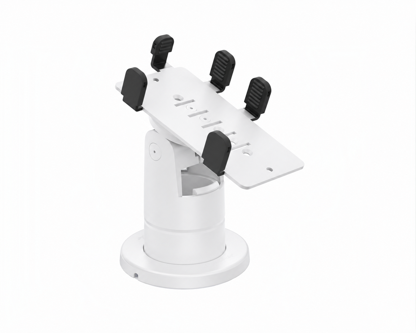 Ergonomic Solutions PAX025-S-MN-62 – PAX Q25 SpacePole Stack -pöytäteline ilman kahvaa, valkoinen, värimuokattu havainnekuva