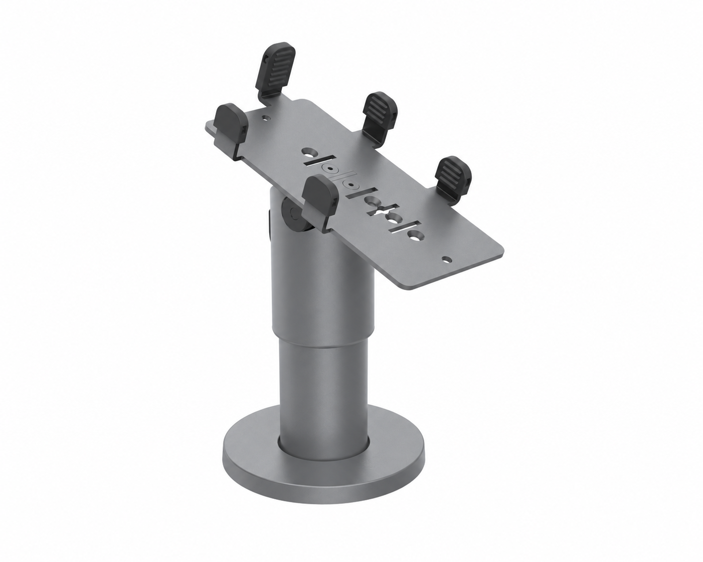 Ergonomic Solutions PAX035-D-MN-05 – PAX A35 DuraTilt SP2 100 mm -pöytäteline ilman kahvaa, harmaa, värimuokattu havainnekuva