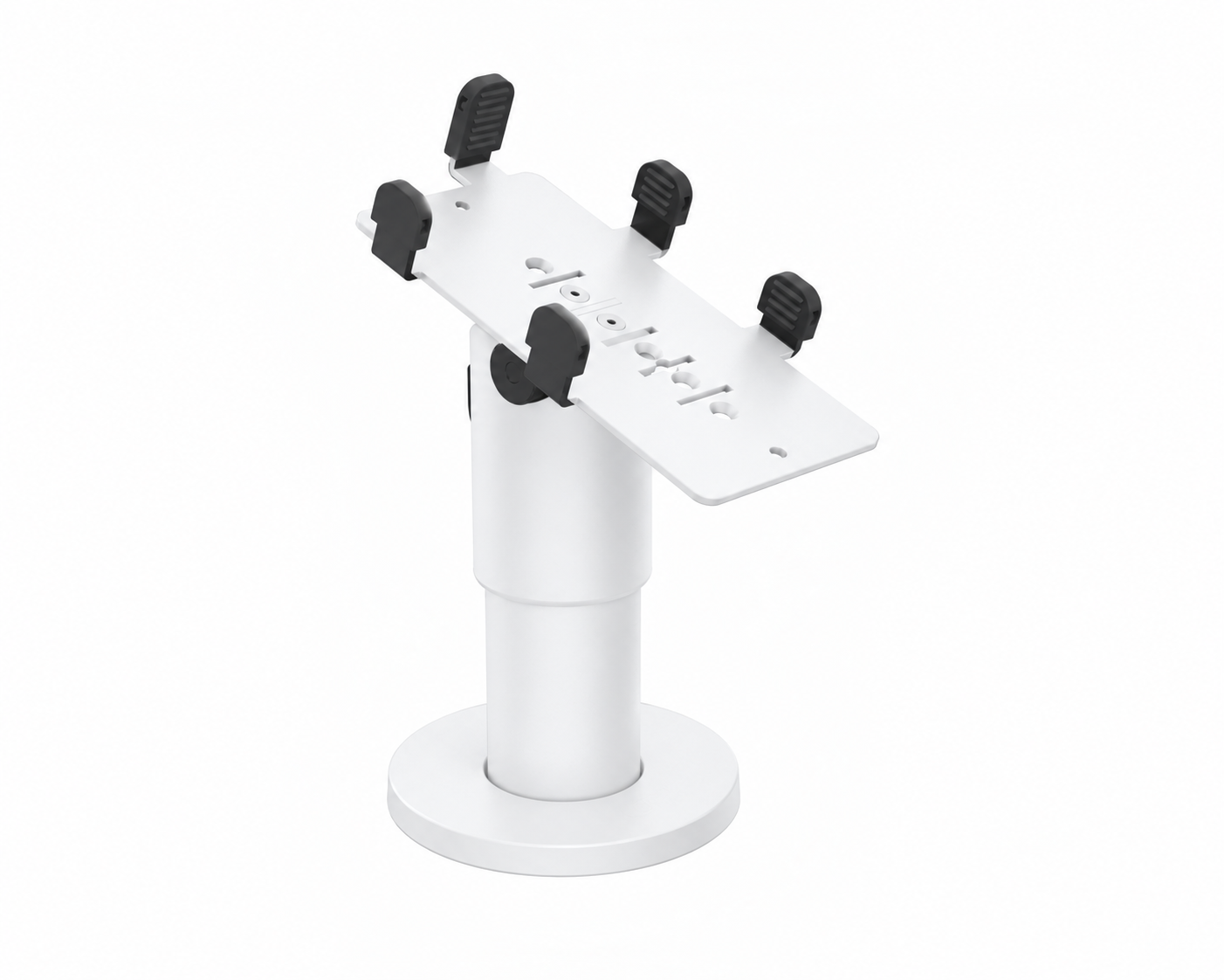 Ergonomic Solutions PAX035-D-MN-32 – PAX A35 DuraTilt SP2 100 mm -pöytäteline ilman kahvaa, valkoinen, värimuokattu havainnekuva