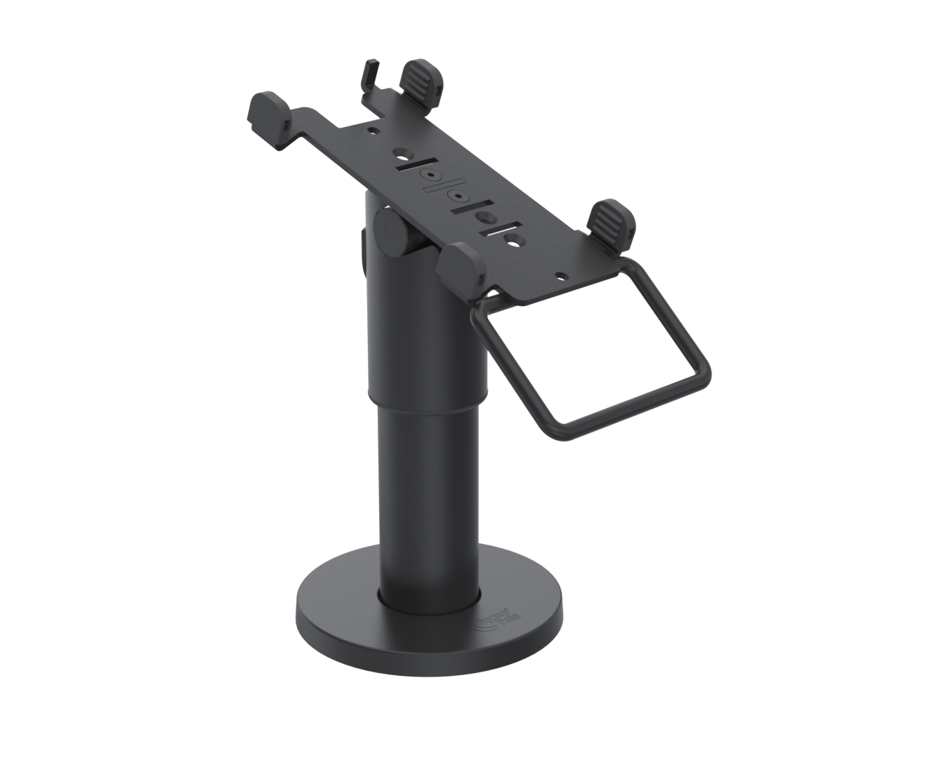 Ergonomic Solutions PAX050-D-02 – PAX A50 DuraTilt SP1 120 mm -pöytäteline kahvalla, musta