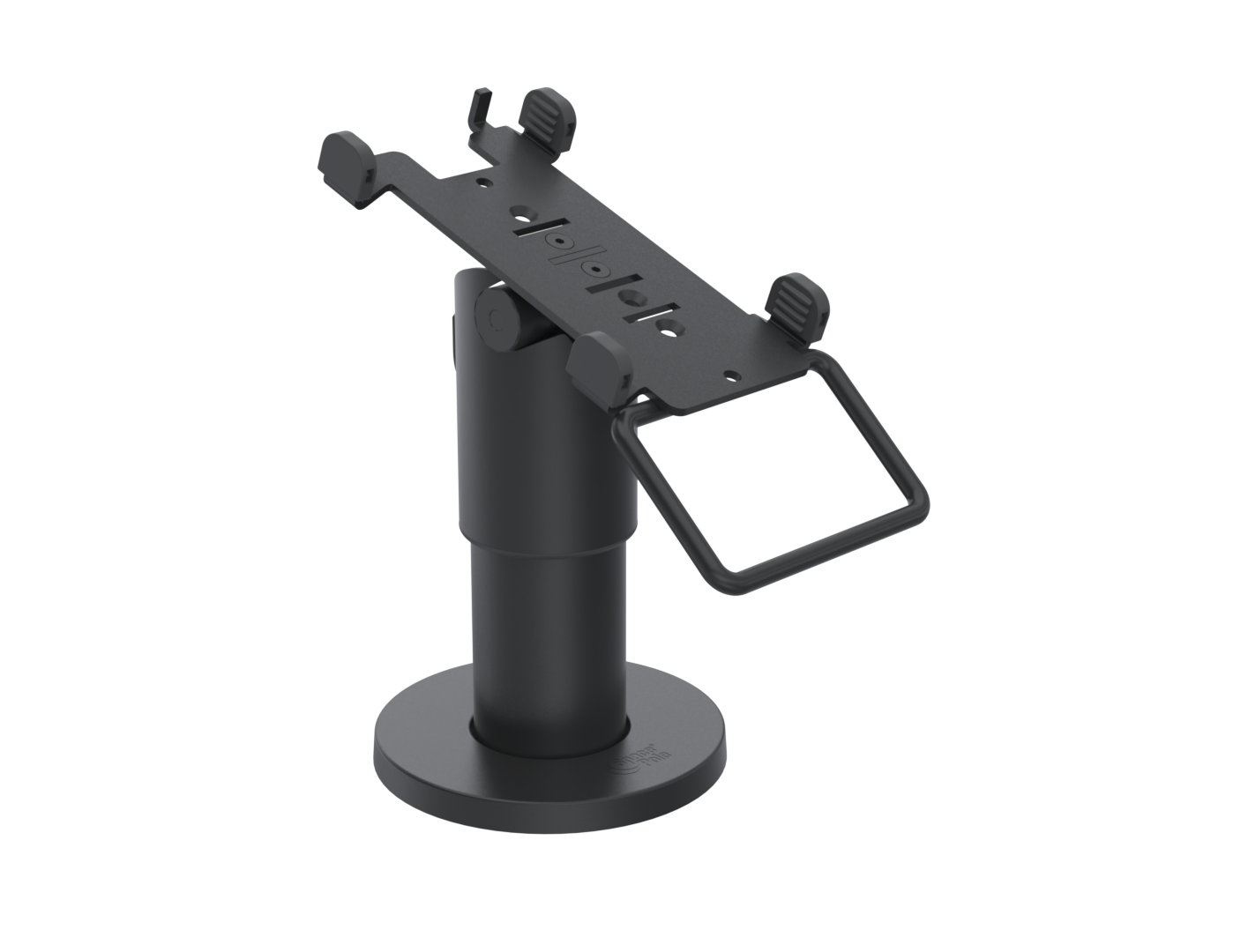 Ergonomic Solutions PAX050-D-MH-02 – PAX A50 DuraTilt SP2 100 mm -pöytäteline kahvalla, musta