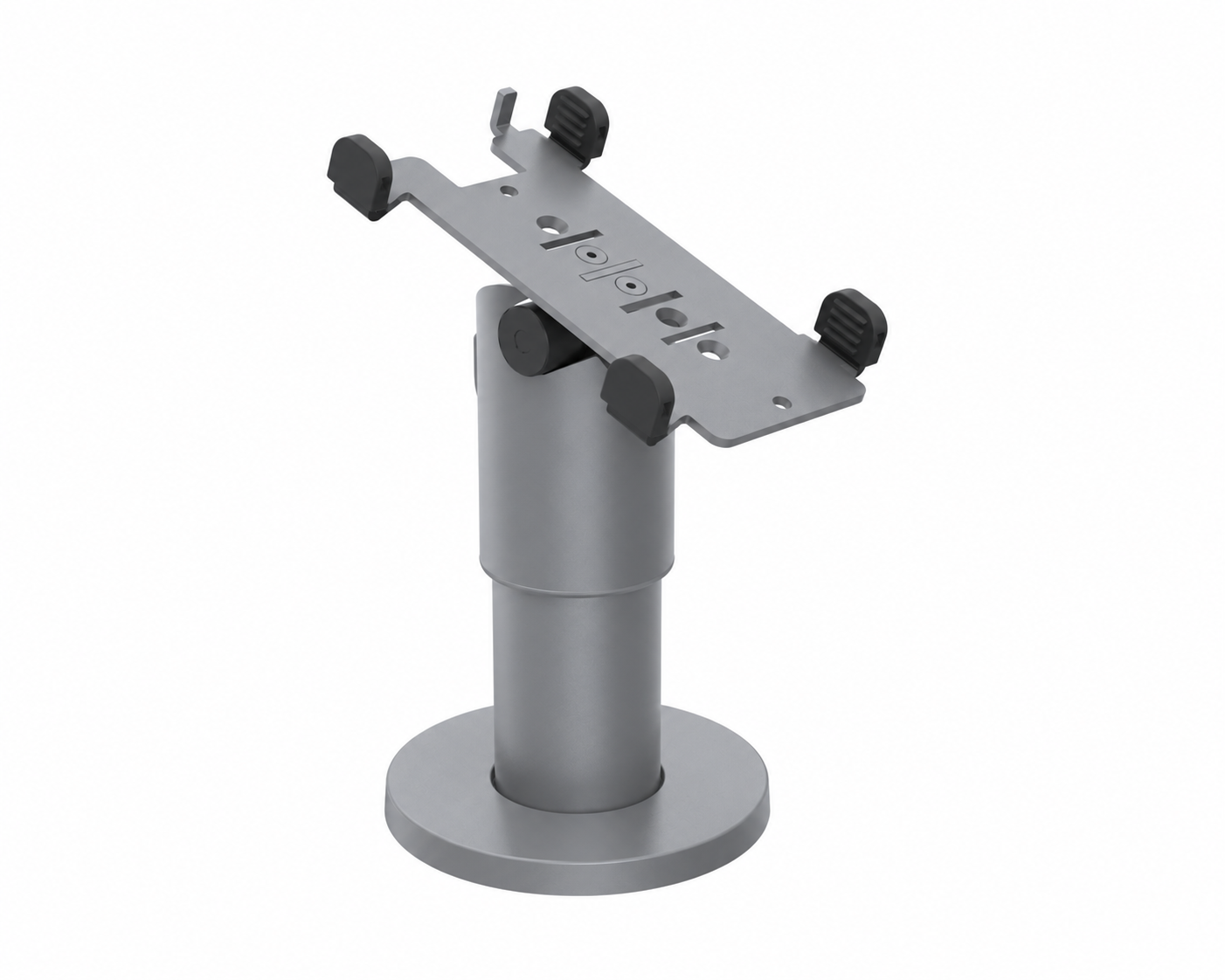 Ergonomic Solutions PAX050-D-MN-05 – PAX A50 DuraTilt SP2 100 mm -pöytäteline ilman kahvaa, harmaa, värimuokattu havainnekuva
