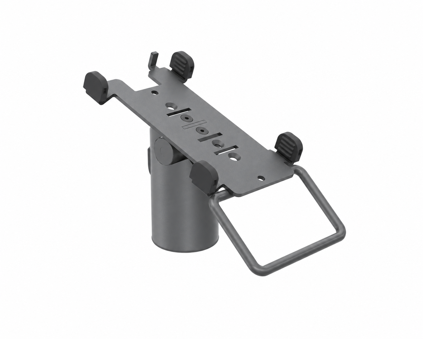 Ergonomic Solutions PAX050-DM-05 – PAX A50 DuraTilt SP1 -kiinnitysosa kahvalla, harmaa, värimuokattu havainnekuva
