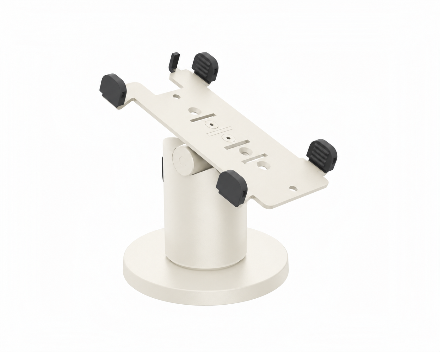 Ergonomic Solutions PAX050-LD-MN-32 – PAX A50 DuraTilt SP2 40 mm -pöytäteline ilman kahvaa, valkoinen, värimuokattu havainnekuva