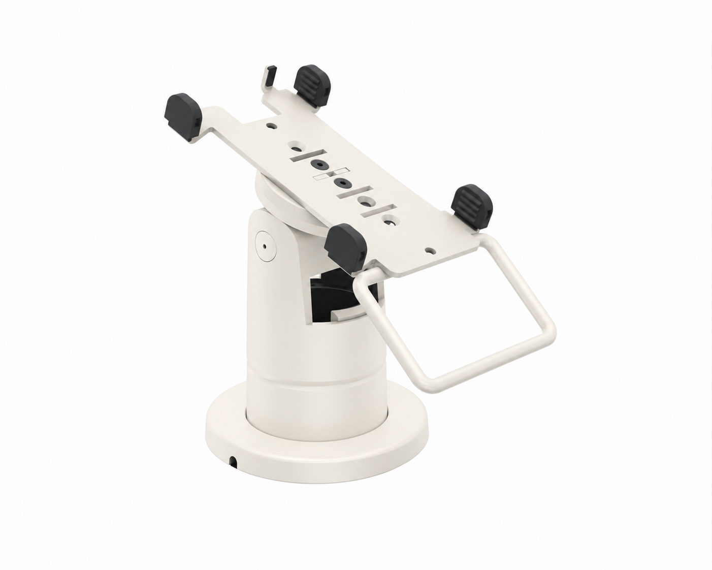 Ergonomic Solutions PAX050-S-62 – PAX A50 SpacePole Stack -pöytäteline kahvalla, valkoinen, värimuokattu havainnekuva